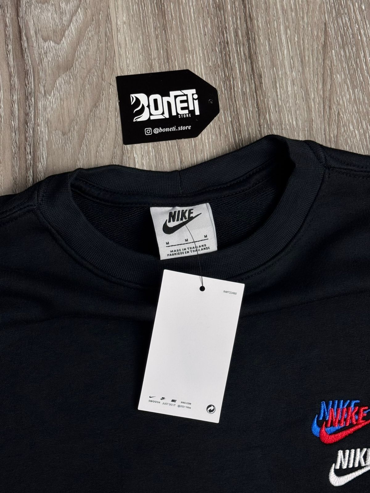 MOLETOM CARECA NK MULTI SWOOSH  - PRETO