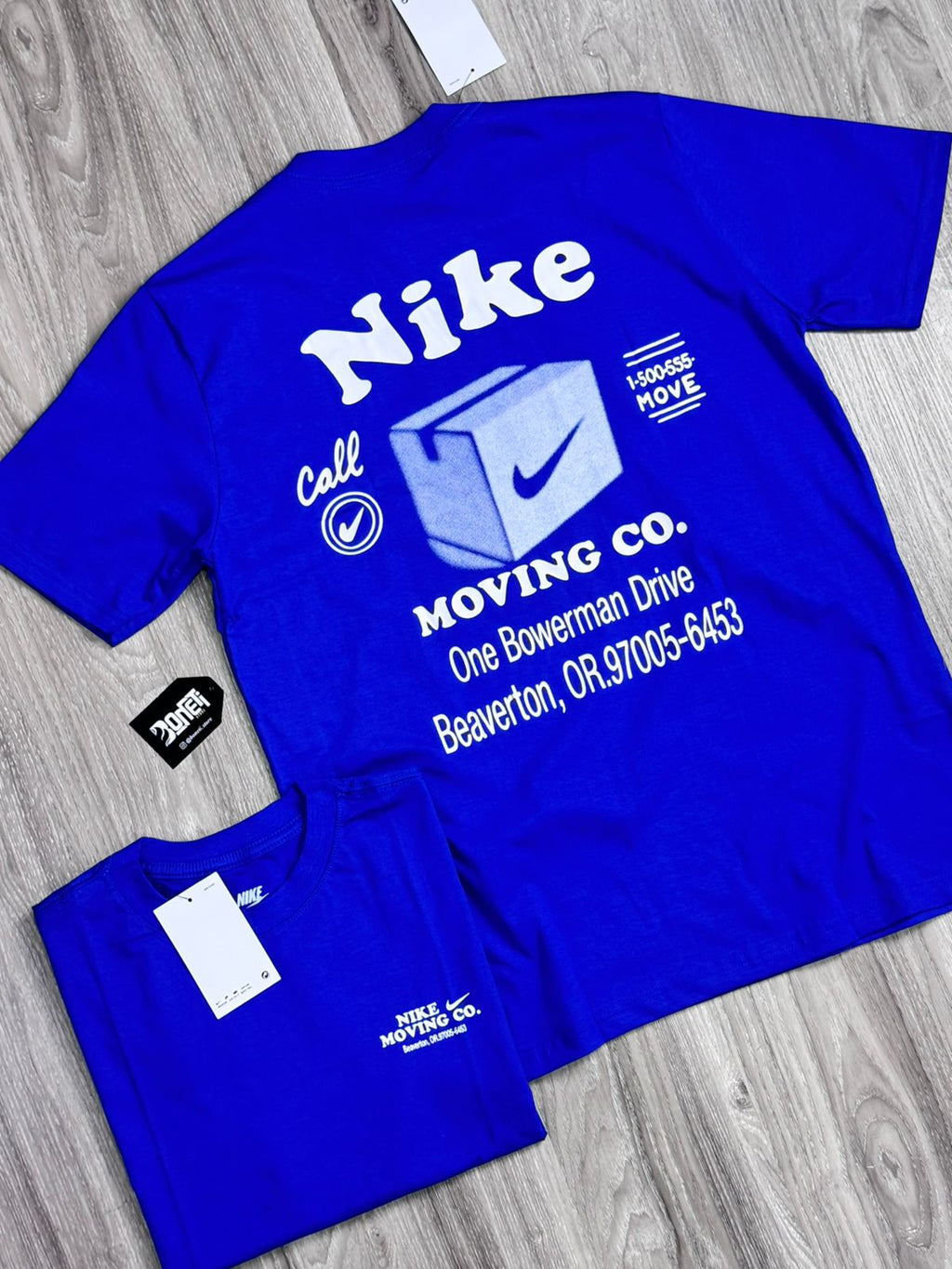 CAMISETA NK MOVING CO - AZUL ROYAL