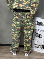 CALÇA JEANS BARREL PRESENCE CAMUFLADA