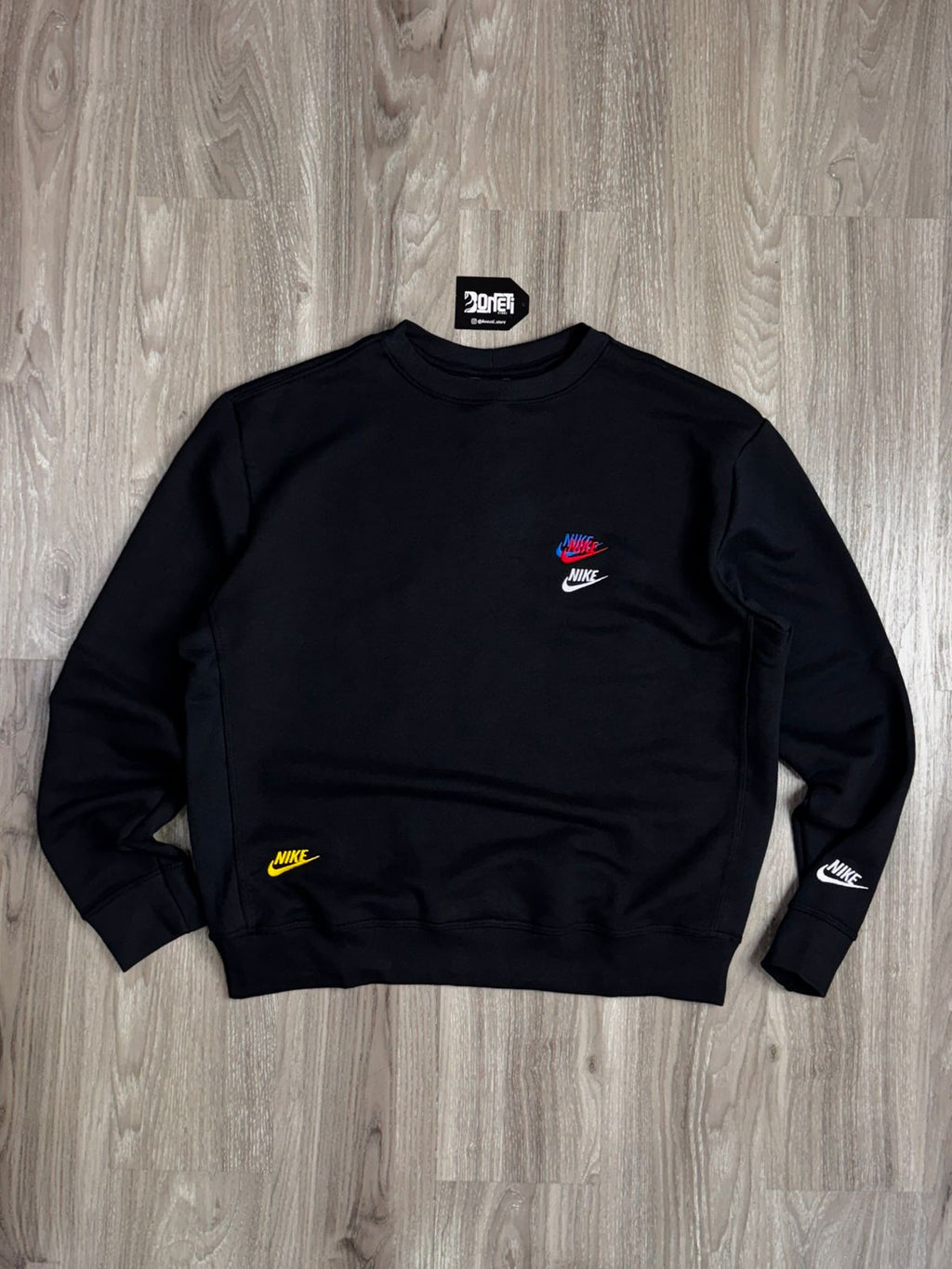 MOLETOM CARECA NK MULTI SWOOSH  - PRETO