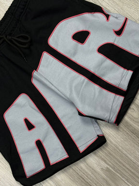 SHORTS MOLETOM NK AIR LOGO - PRETO