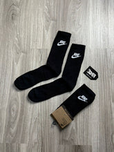 MEIA NK CANO ALTO LOGO - PRETA