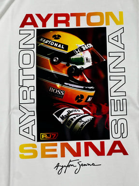 CAMISETA OVERSIZED RJ7 SENNA - OFFWHITE