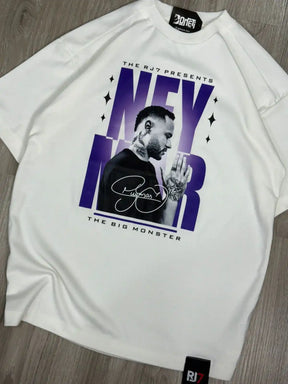 CAMISETA OVERSIZED RJ7 NEY MONSTER - OFFWHITE
