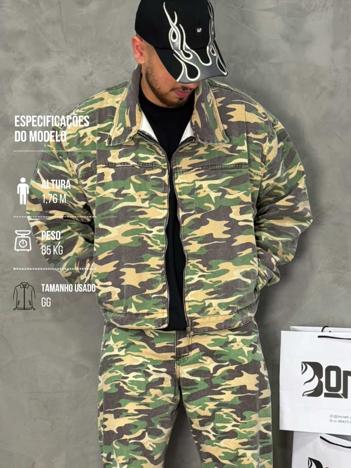 JAQUETA PRESENCE CAMUFLADA